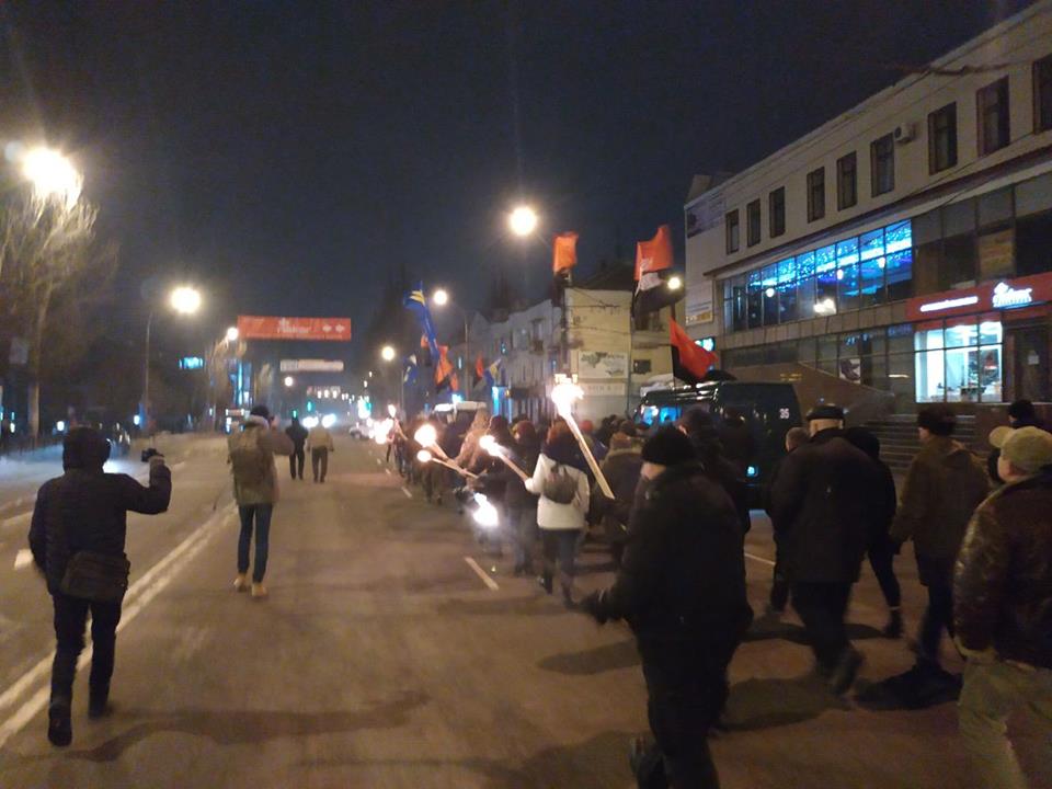 Факельное шествие в Кривом Роге 