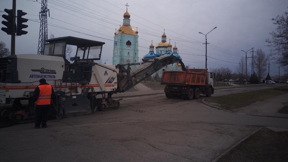 Замена дорожного покрытия на Соборной 