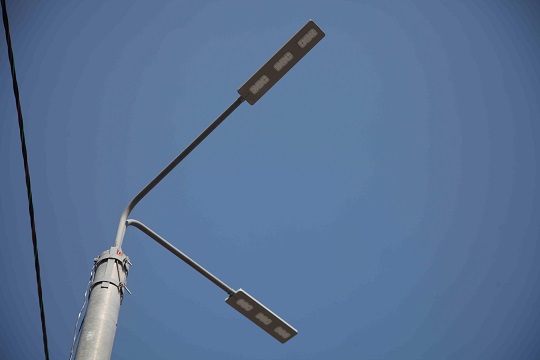 Новые светильники, установленные на улицах Кривого Рога