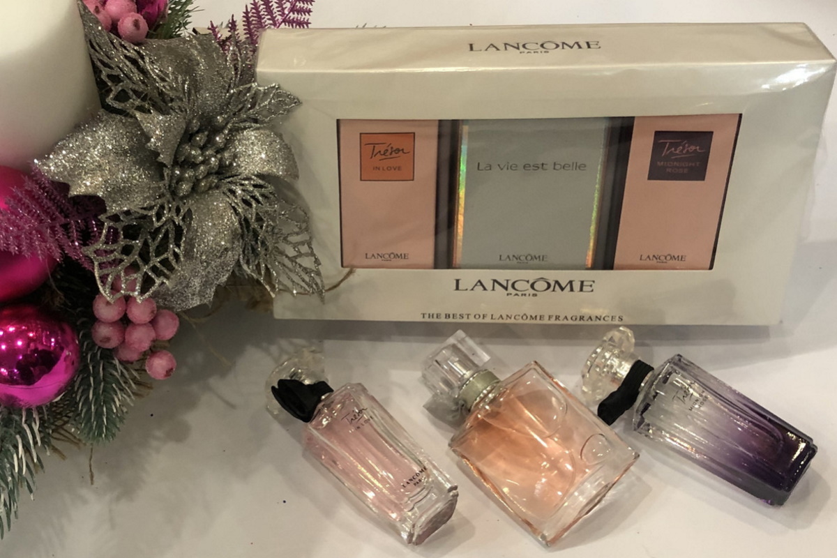 Подарочный набор ланком. Набор ланком 3в1 духи. Lancome парфюмерный набор Tresor. Ланком Tresor мини. Подарочный набор ланкоме духи.