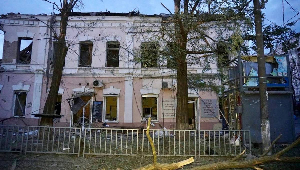 Пошкоджено будівлю приватного навчального закладу