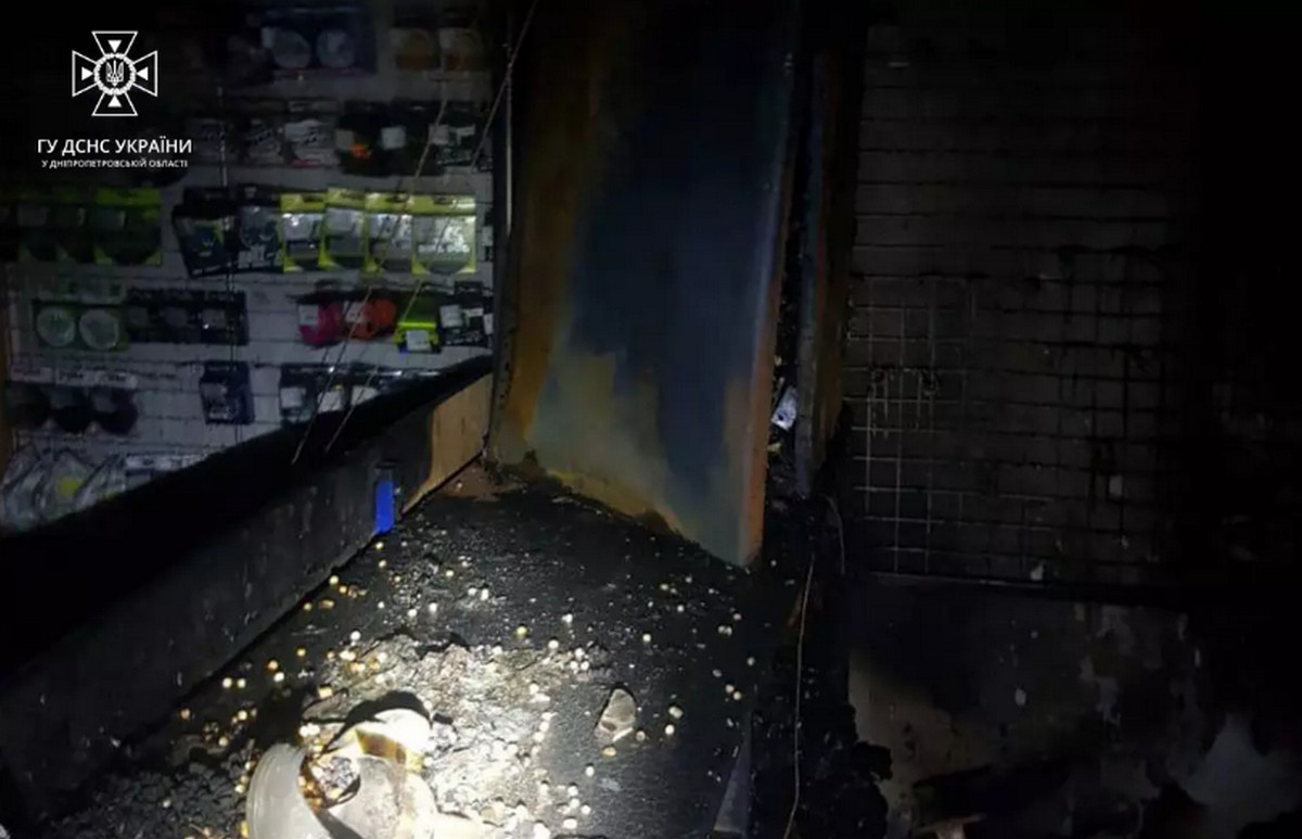 В магазині в Інгулецькому районі Кривого Рогу виникла пожежа