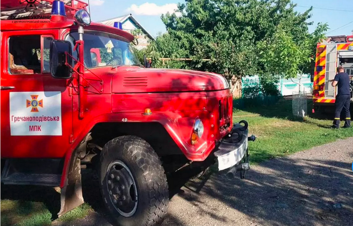 12 серпня у селі Степове Криворізького району сталася пожежа