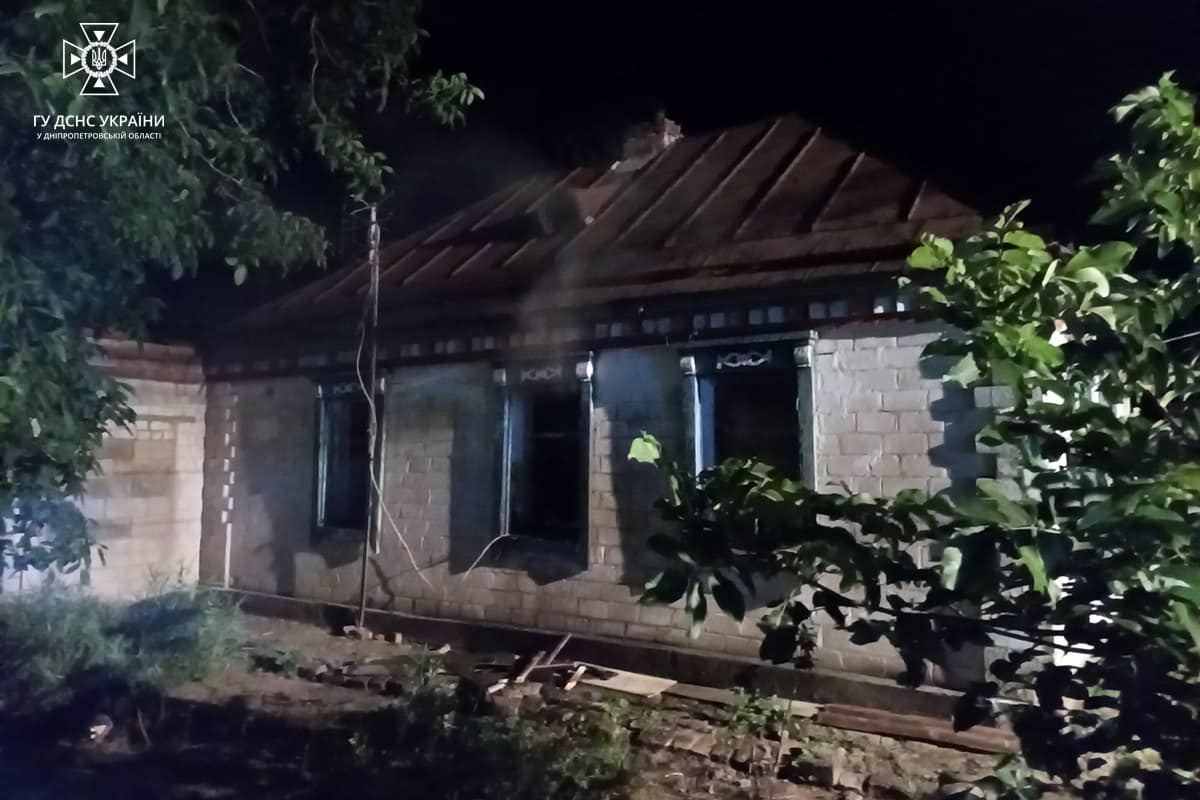 5 серпня у селі Мала Петриківка Дніпропетровської області сталася пожежа