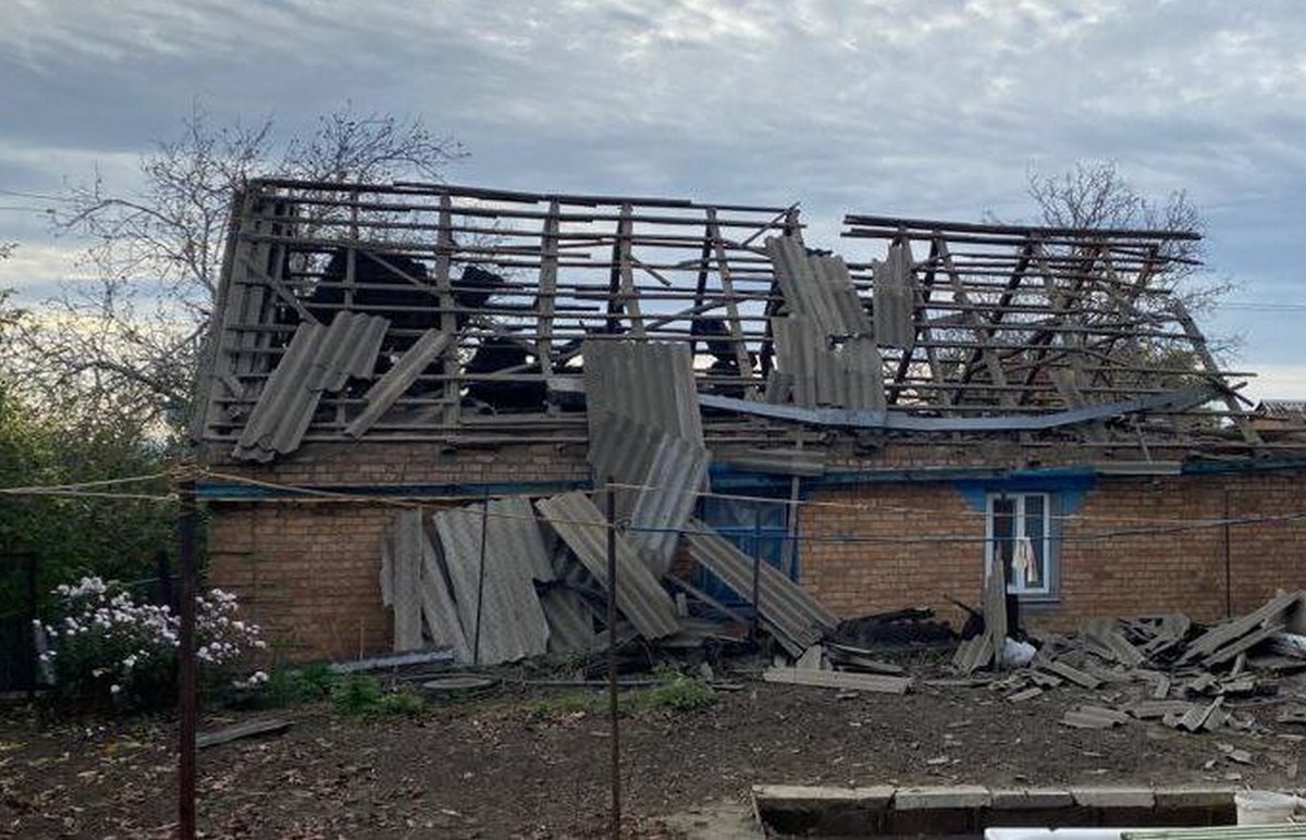 Зруйнований росіянами будинок