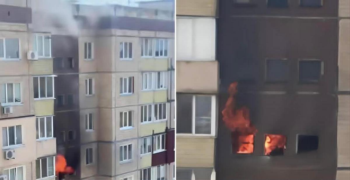 Зафіксоване влучання в багатоповерховий будинок.